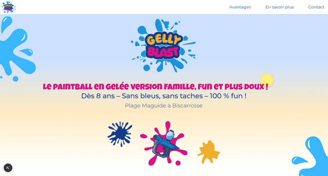 Capture d'écran du projet GellyBlast